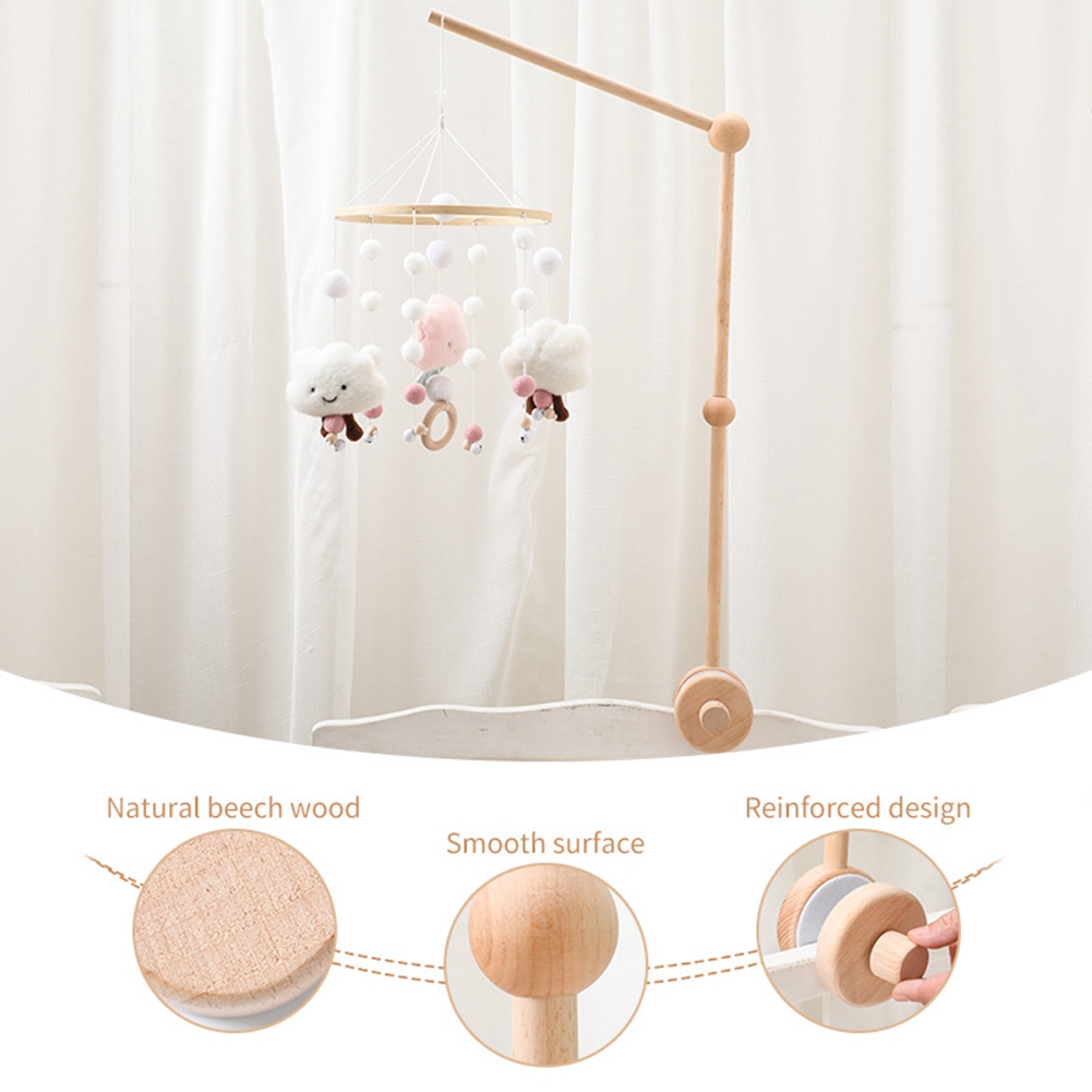 Baby Nursery Hangers - 【Ship Within Crib Mobile Rotating Wooden