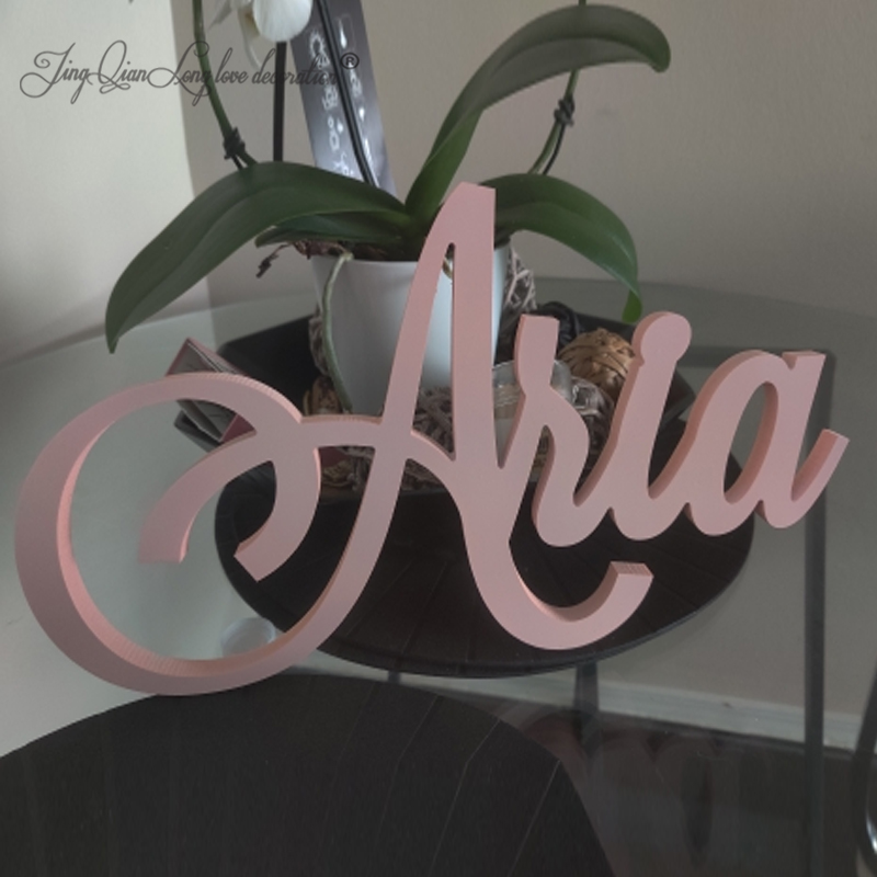 Baby Nursery Name Letters - Customized Name Sign Custom Wooden Name