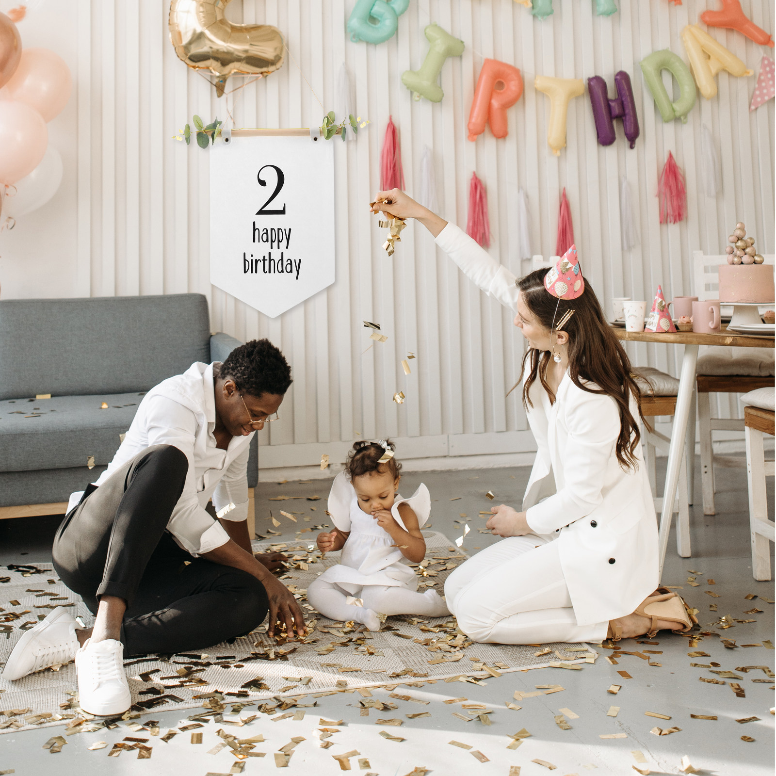 Baby Nursery Forest Theme - Felt Birthday Banner Forest Party Decor