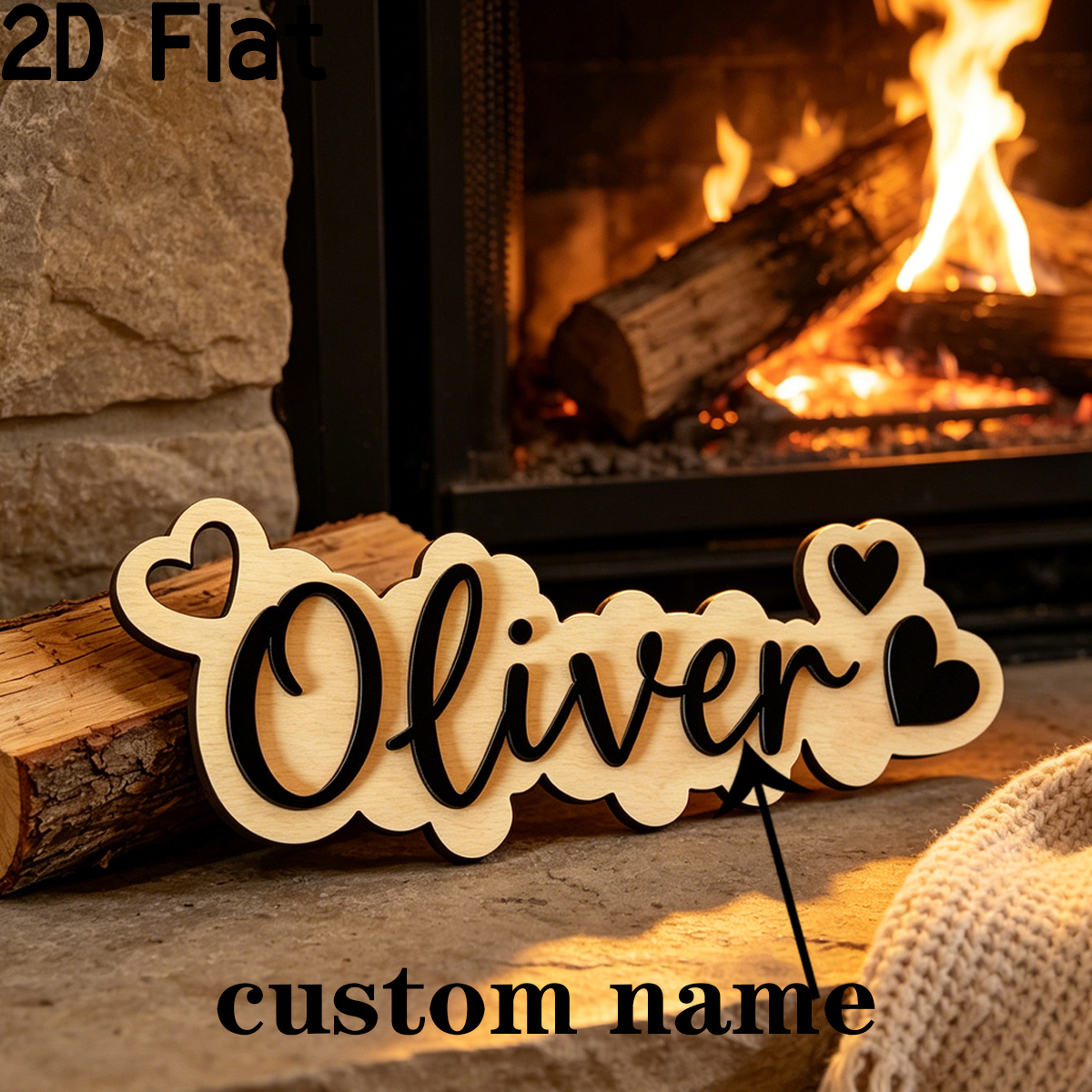 Baby Nursery Wall - 1Pc Custom Love Decor Wooden Acrylic