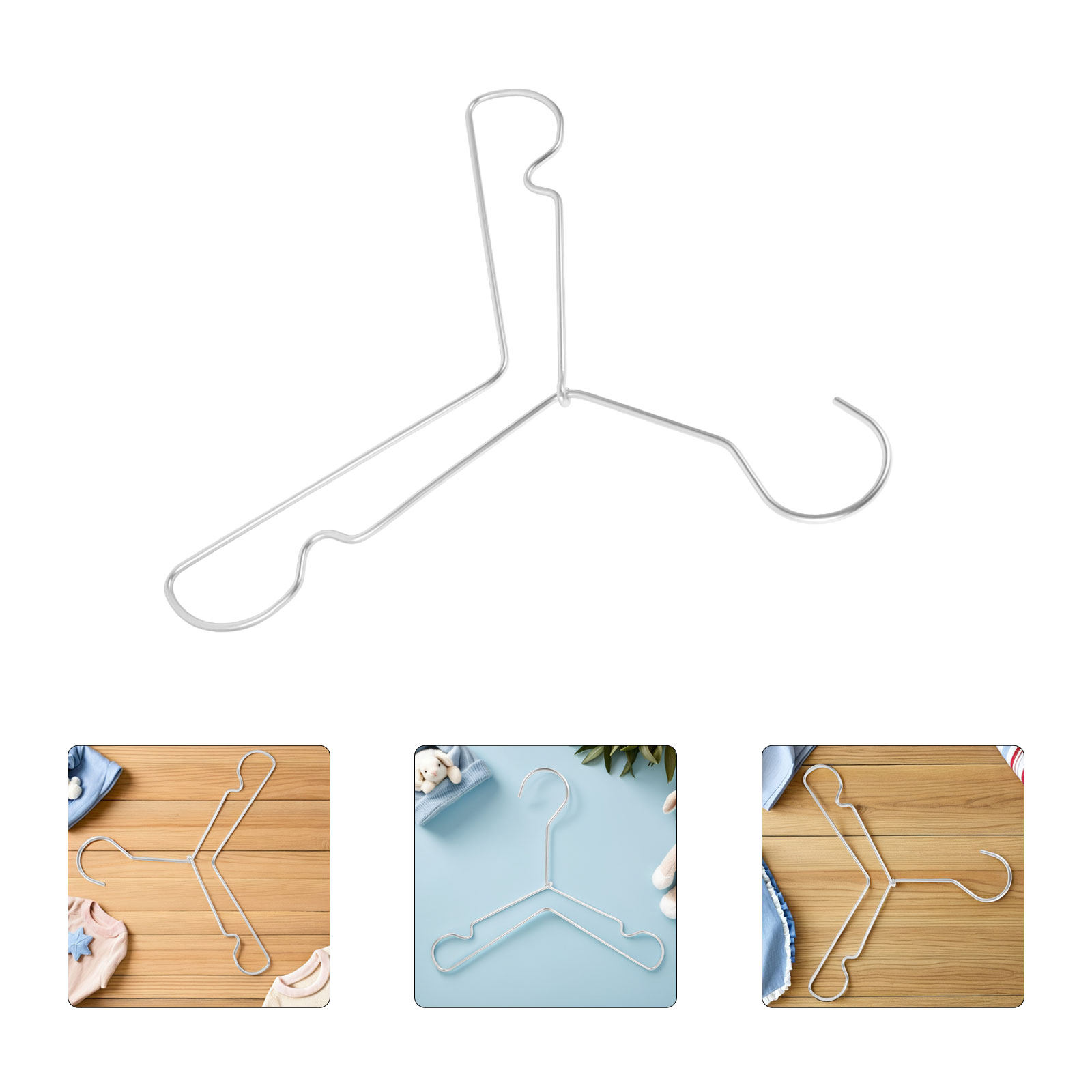 Baby Nursery Hangers - 6Pcs Aluminum Alloy Baby Clothes Drying