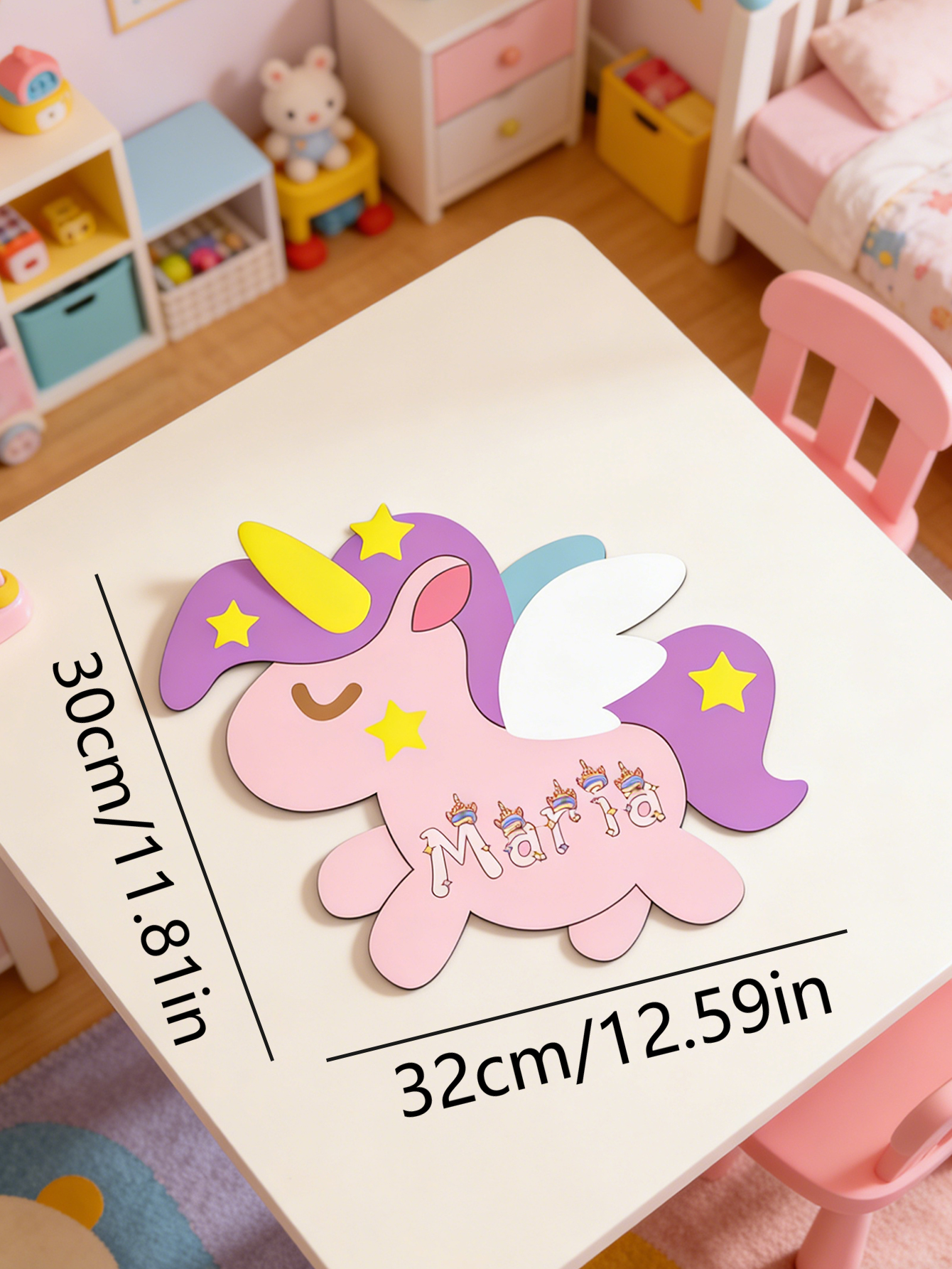 Custom Unicorn Wooden Name Sig - Baby Nursery Wall review and price