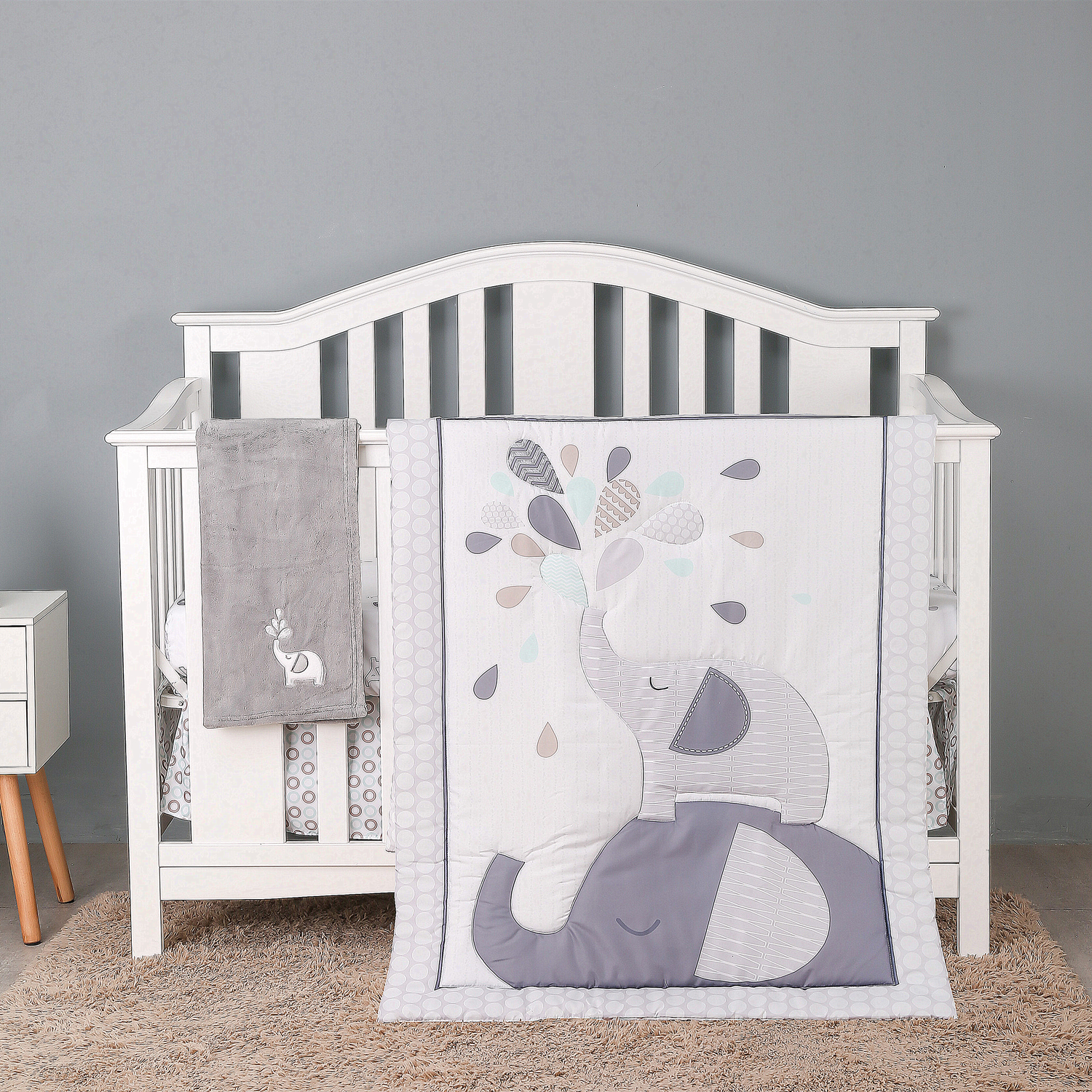 4Pcs Crib Bedding Set for Boys - Baby Nursery Bedding Sets review and price
