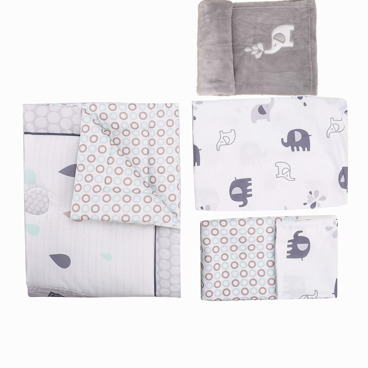 4Pcs Crib Bedding Set for Boys - Baby Nursery Bedding Sets review and price