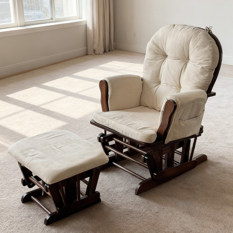 Modern Wood Glider Cushion Mat - Baby Nursery Glider Chair review and price