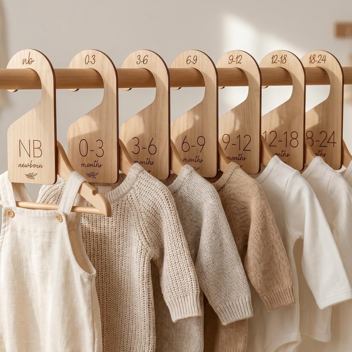 Beautiful Wooden Baby Closet D - Baby Nursery Hangers review and price