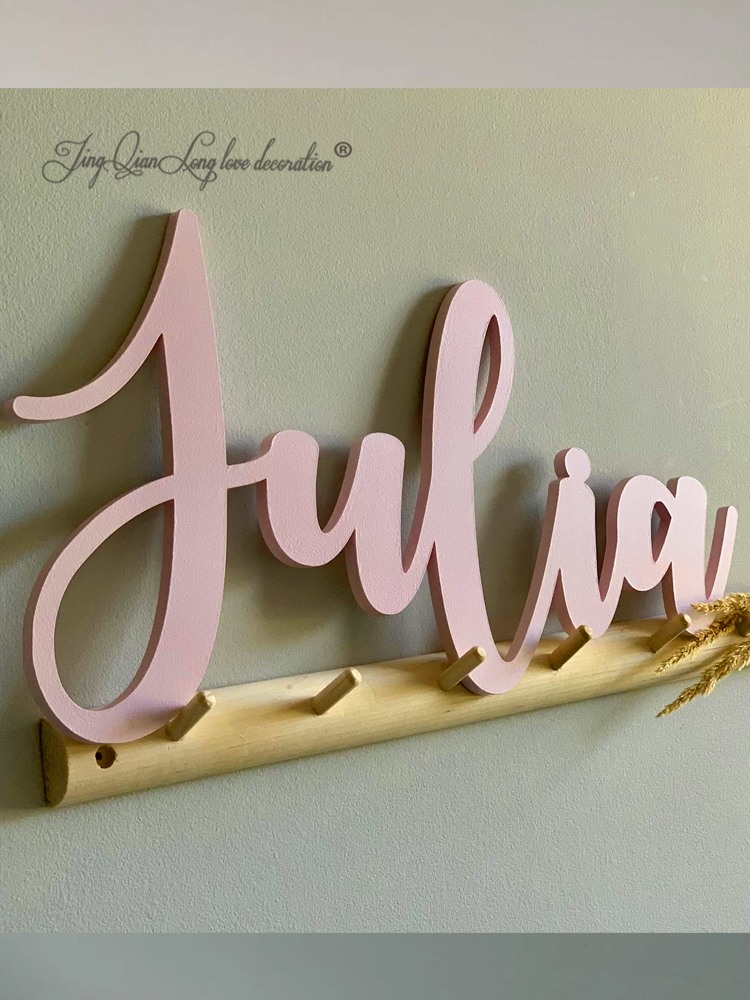 Custom Wooden Name Sign Baby N - Baby Nursery Name Letters review and price