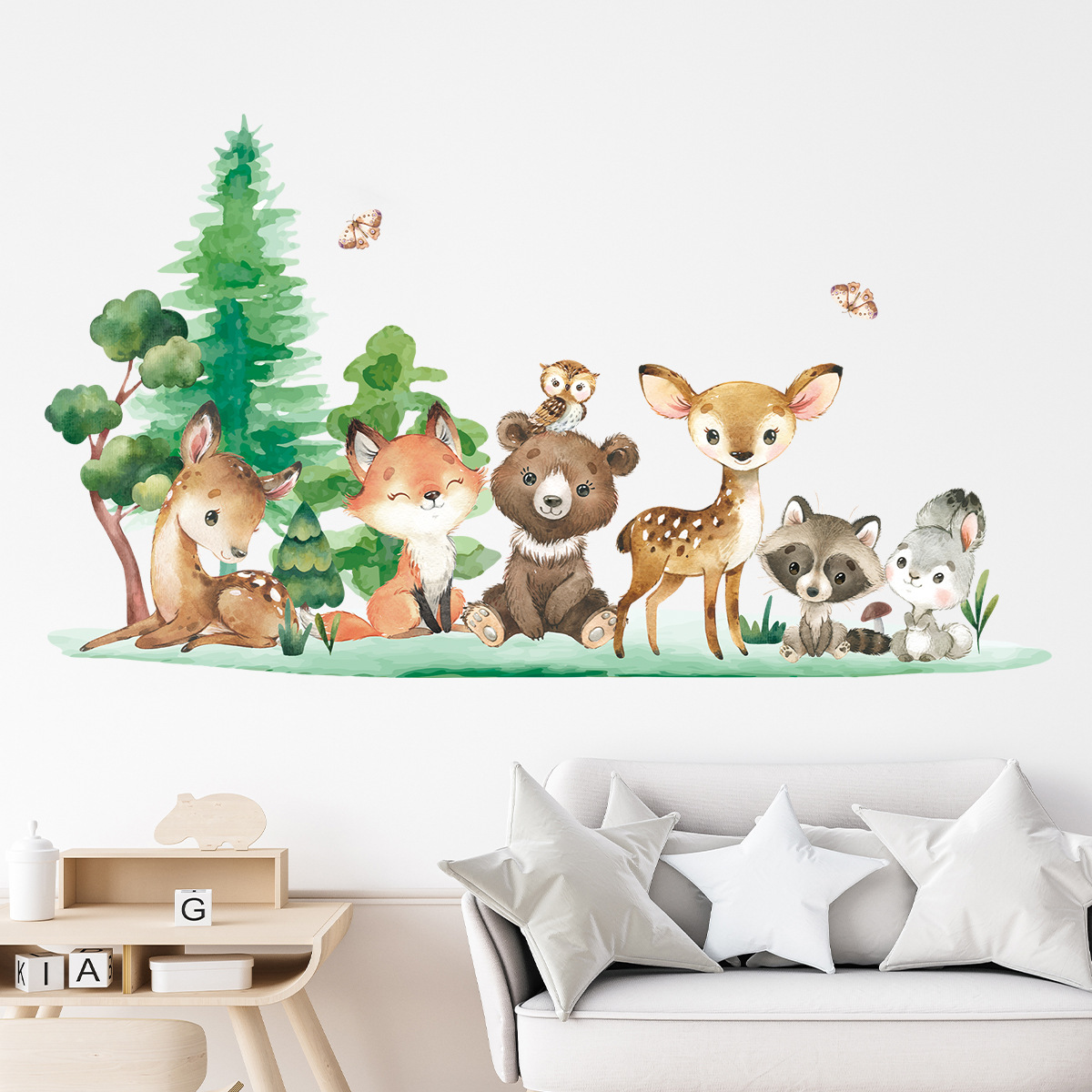 Forest Animals Theme Bear Deer - Baby Nursery Forest Theme review and price