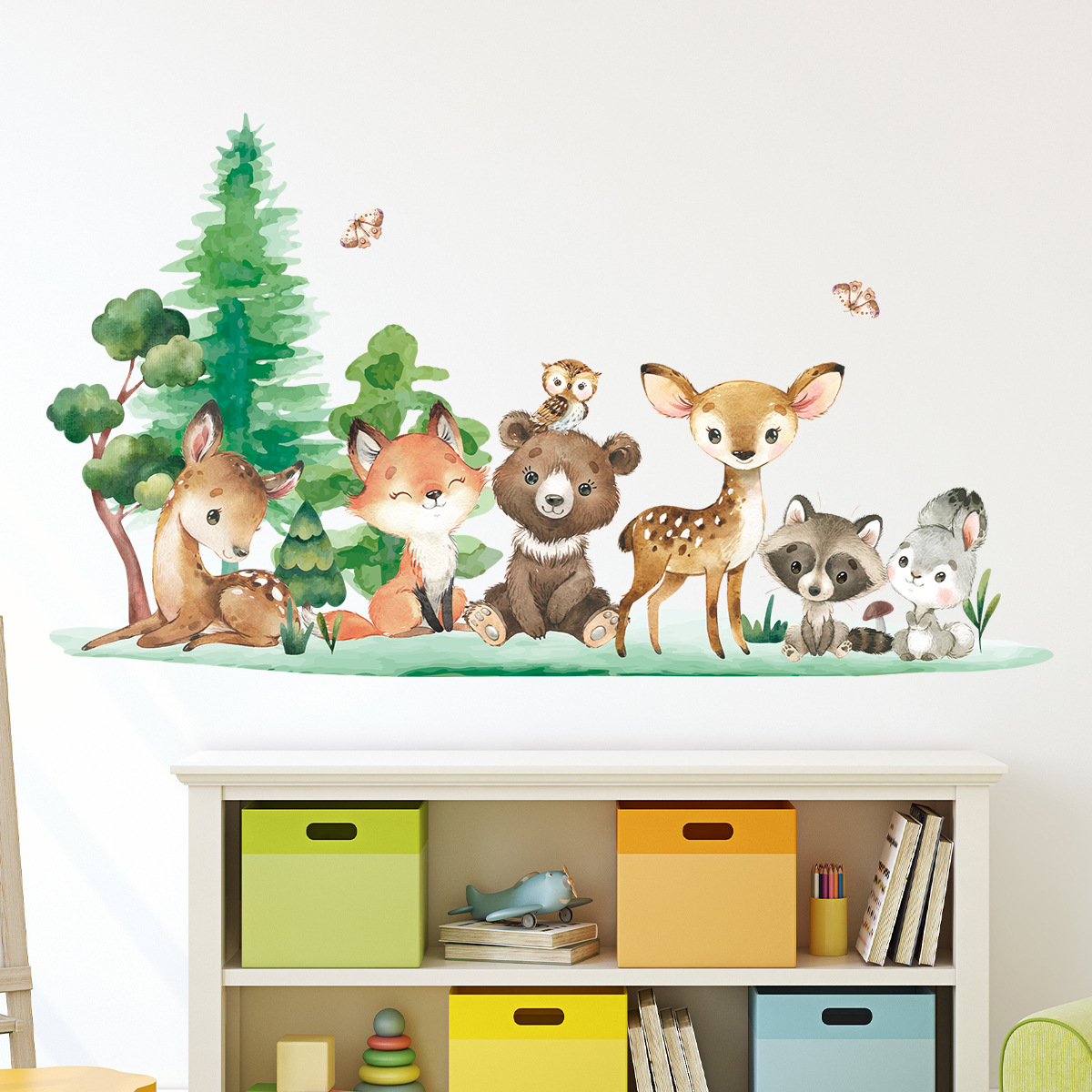 Forest Animals Theme Bear Deer - Baby Nursery Forest Theme review and price