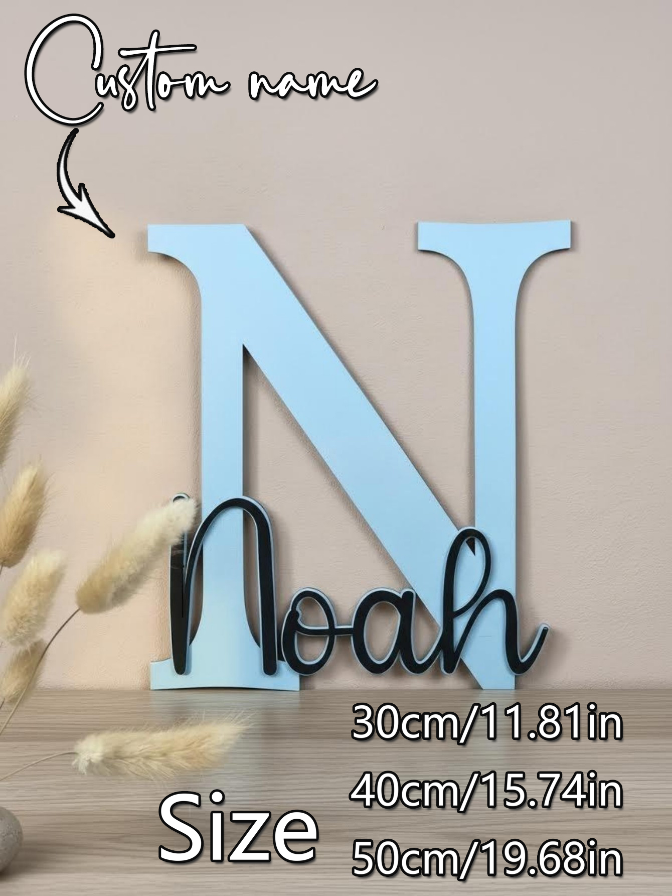 Custom Name Cloud Shaped Woode - Baby Nursery Wall review and price