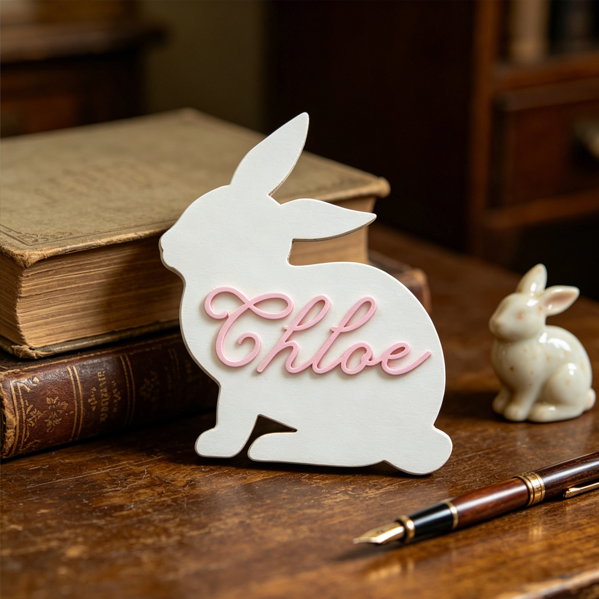 1Pc Custom Cute Bunny Name Woo - Baby Nursery Wall review and price