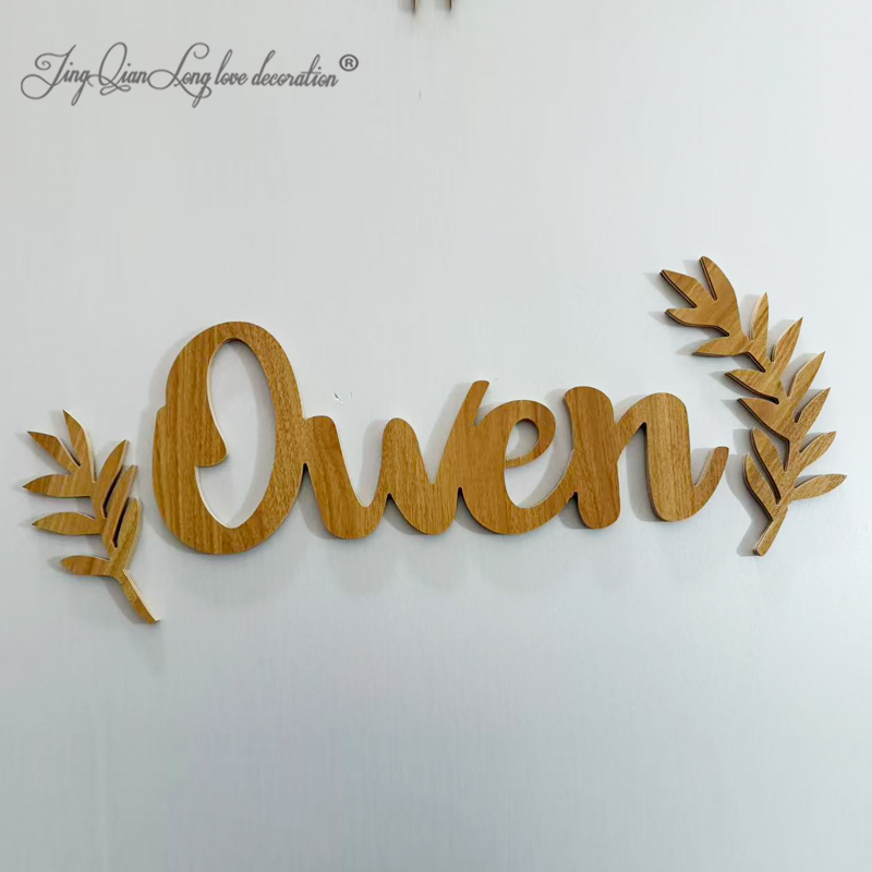 Custom Wooden Nameplate Person - Baby Nursery Name Letters review and price