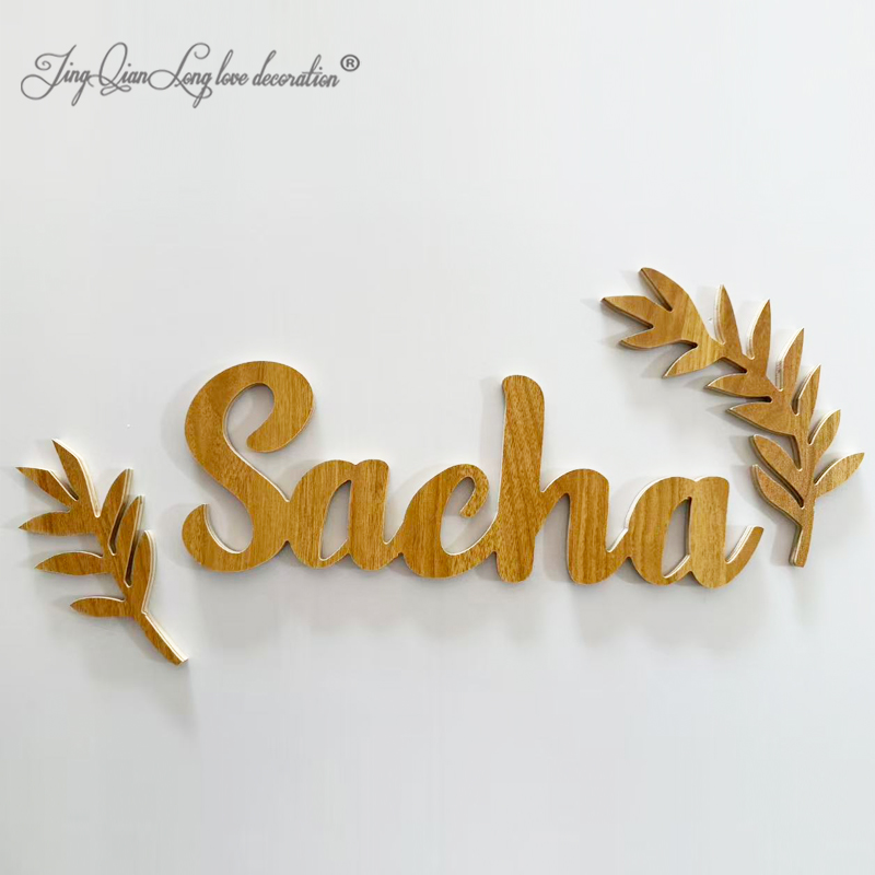 Custom Wooden Nameplate Person - Baby Nursery Name Letters review and price