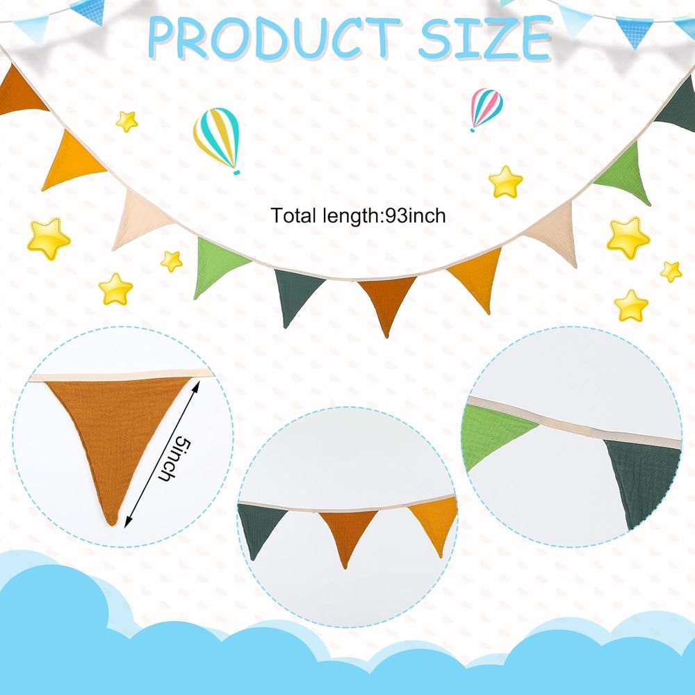 7.75ft Vintage-Colored Pennant - Baby Nursery Vintage Decor review and price