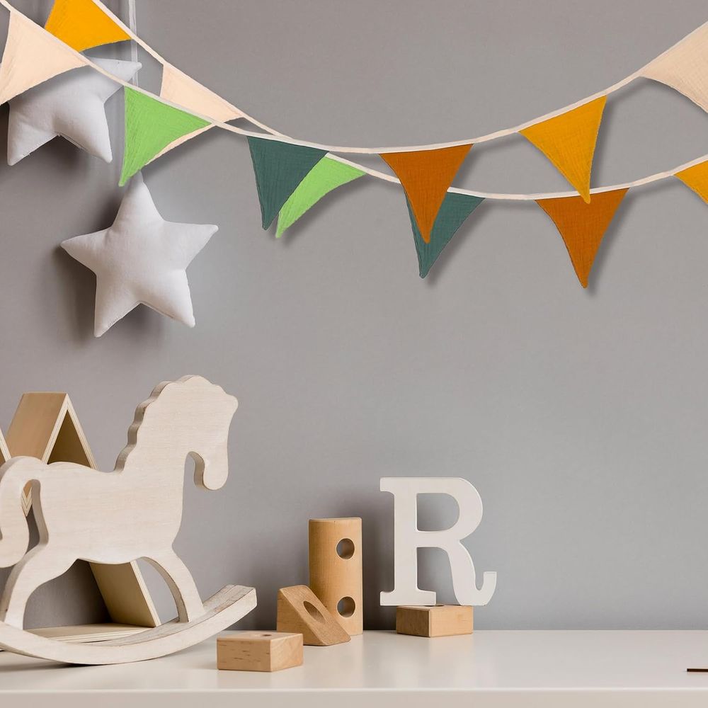 7.75ft Vintage-Colored Pennant - Baby Nursery Vintage Decor review and price
