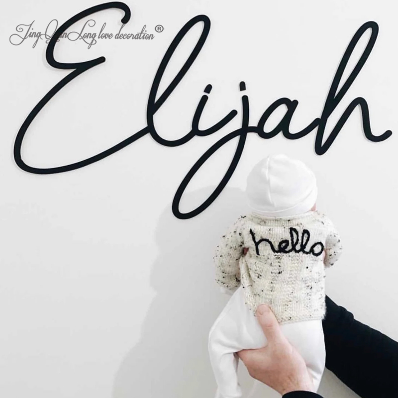 Custom Wooden Name Sign SCRIBB - Baby Nursery Name Letters review and price