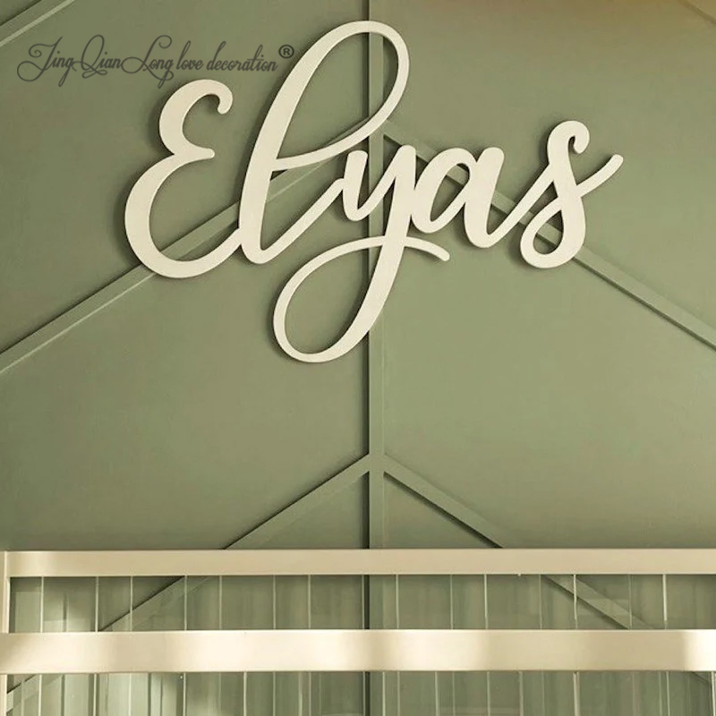 Custom Wooden Name Sign SCRIBB - Baby Nursery Name Letters review and price