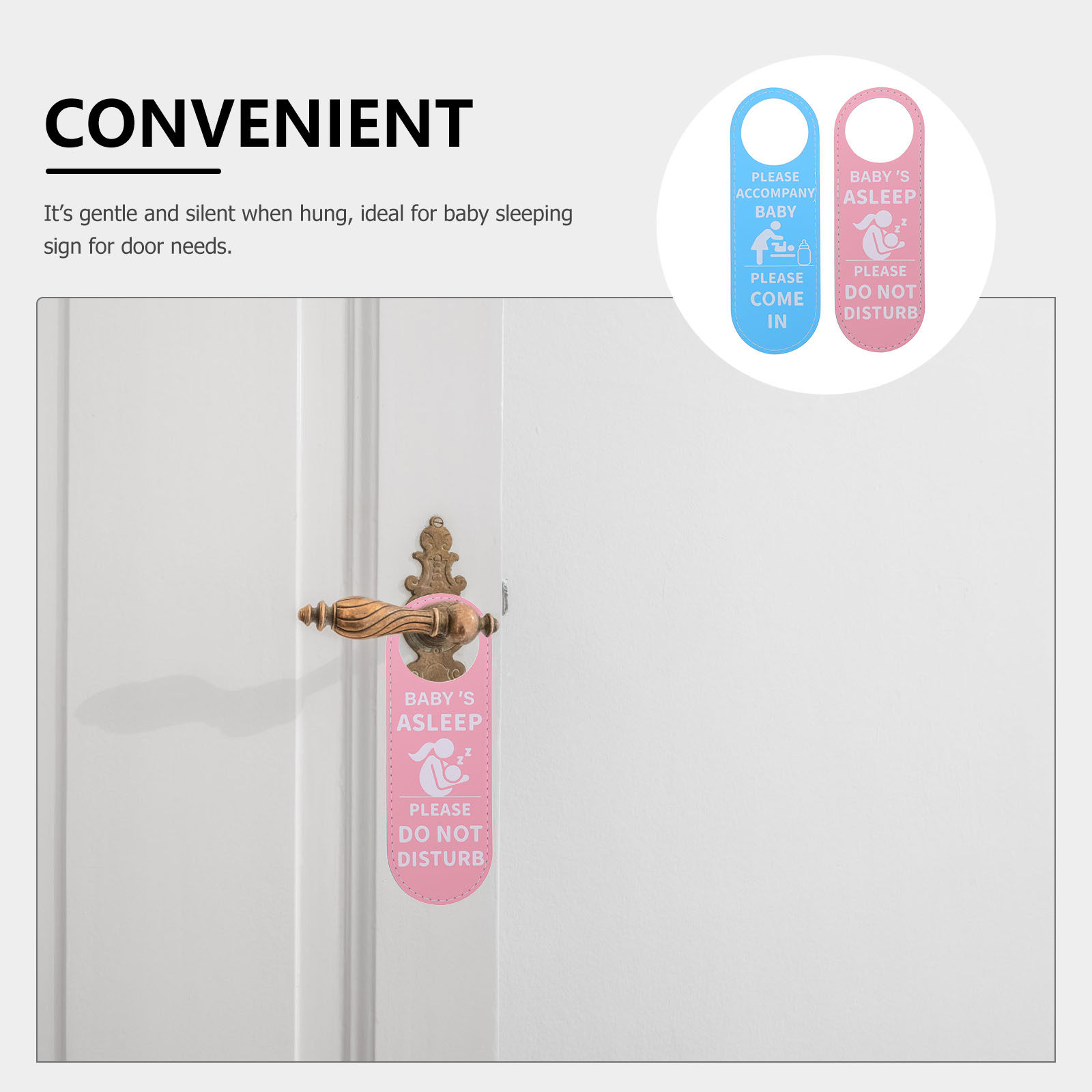 2Pcs Baby Room Door Sign Doubl - Baby Nursery Hangers review and price
