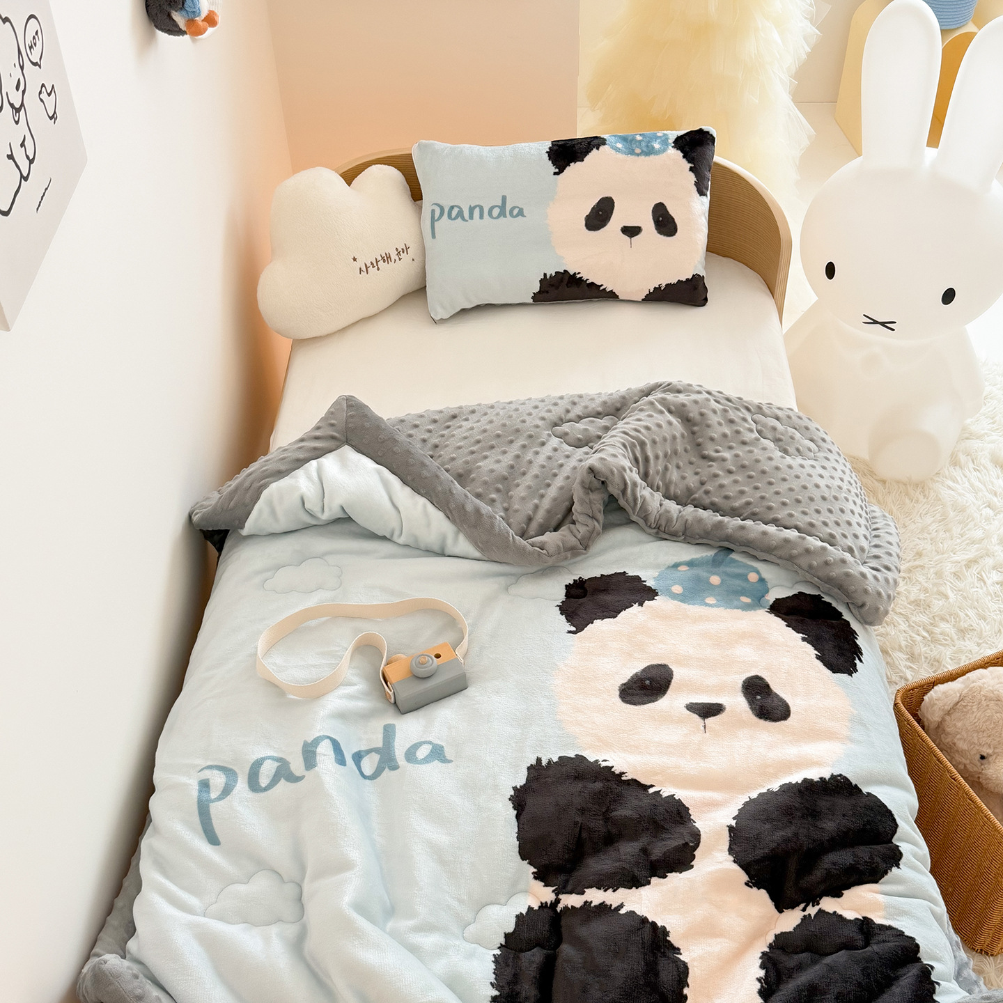 Double Sided Milk Velvet Bean  - Baby Nursery Quilts review and price