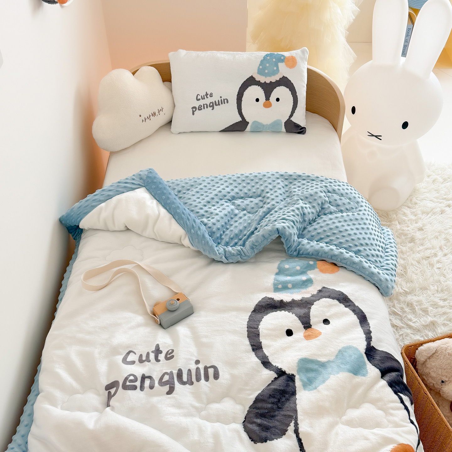 Double Sided Milk Velvet Bean  - Baby Nursery Quilts review and price