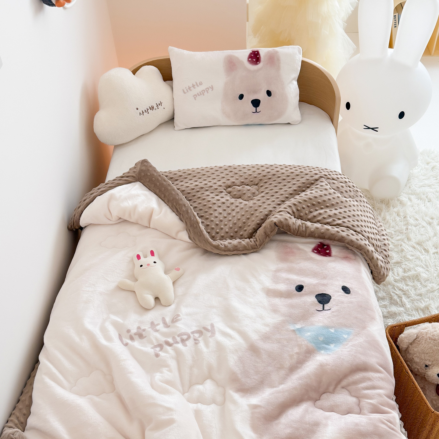 Double Sided Milk Velvet Bean  - Baby Nursery Quilts review and price