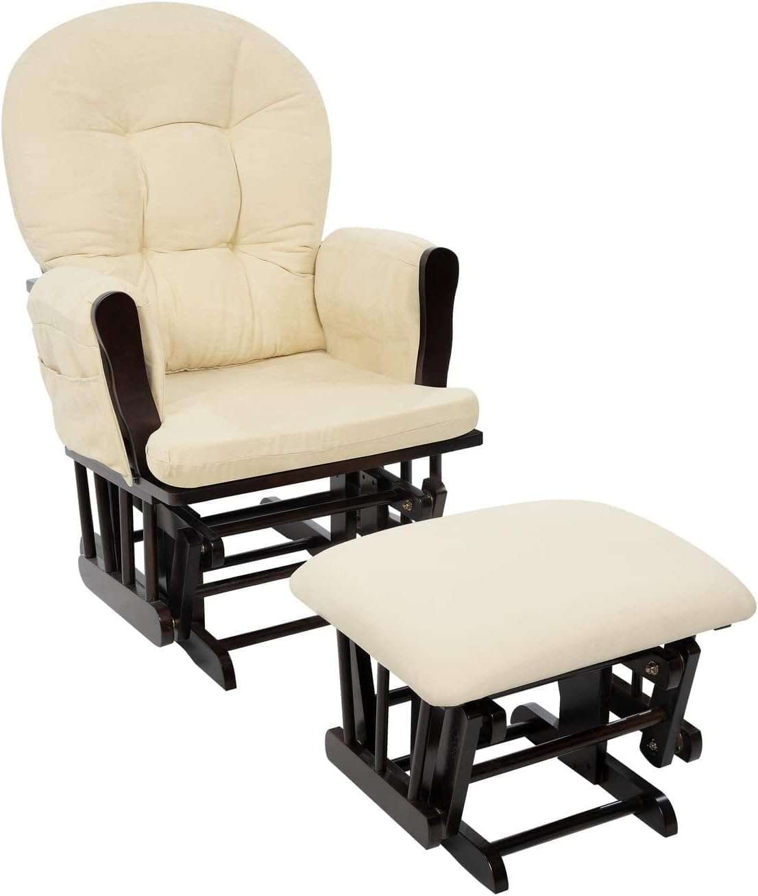 Upholstered Indoor Glider Rock - Baby Nursery Glider Chair review and price