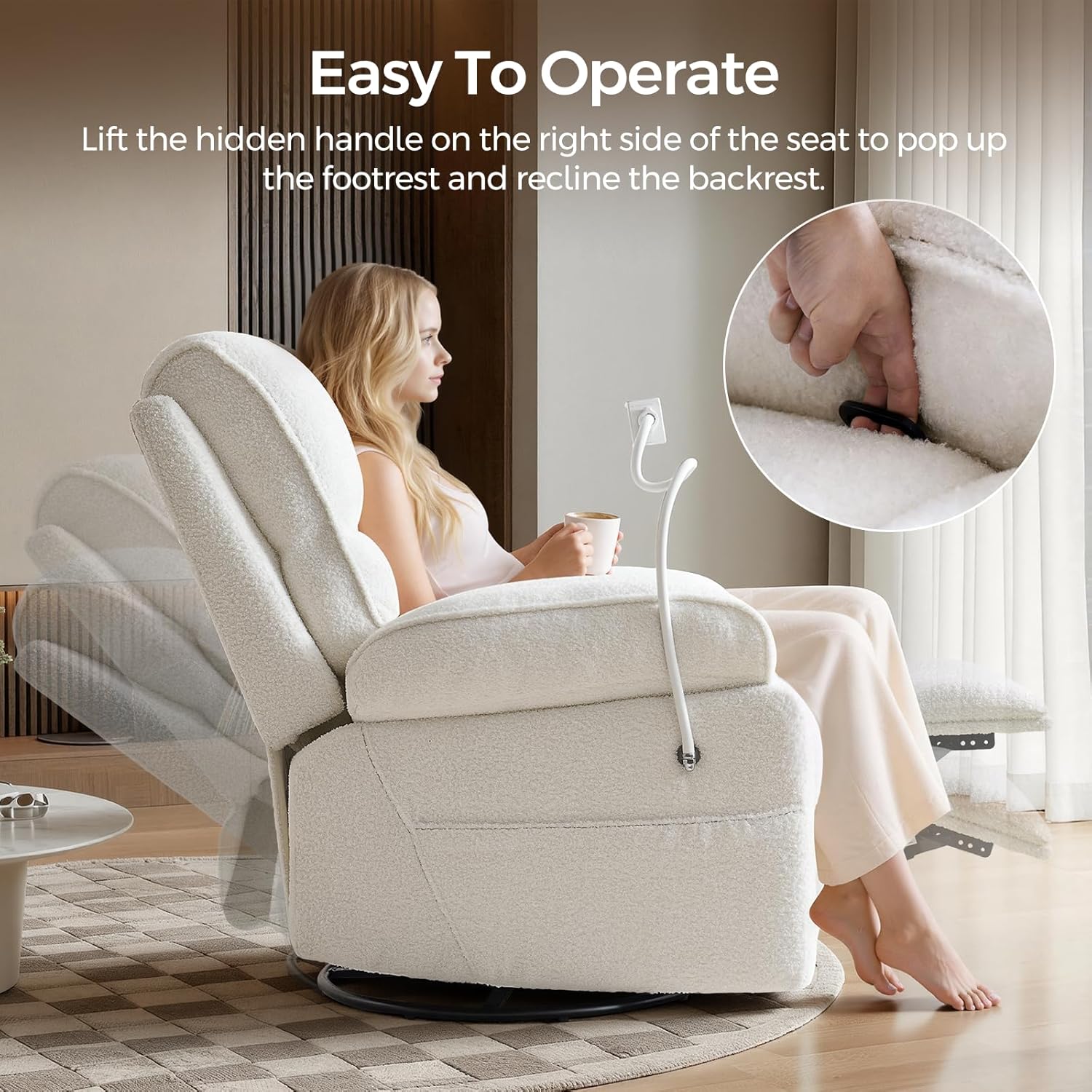 360° Swivel Rocker Recliner Nu - Baby Nursery Glider Chair review and price