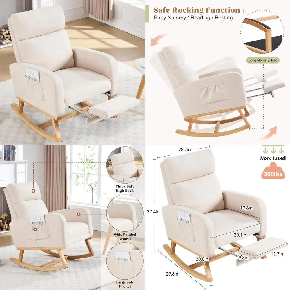 Nursing Glider Rocking Chair W - Baby Nursery Glider Chair review and price