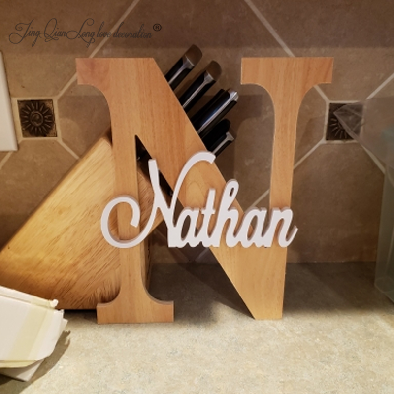 Custom Wooden Name Sign  Baby  - Baby Nursery Name Letters review and price