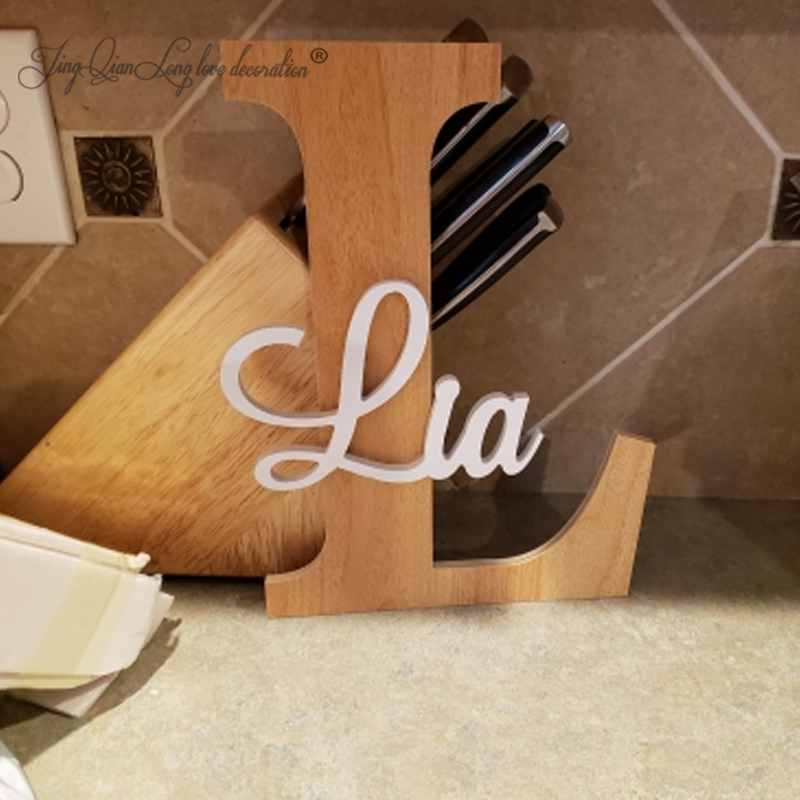 Custom Wooden Name Sign  Baby  - Baby Nursery Name Letters review and price