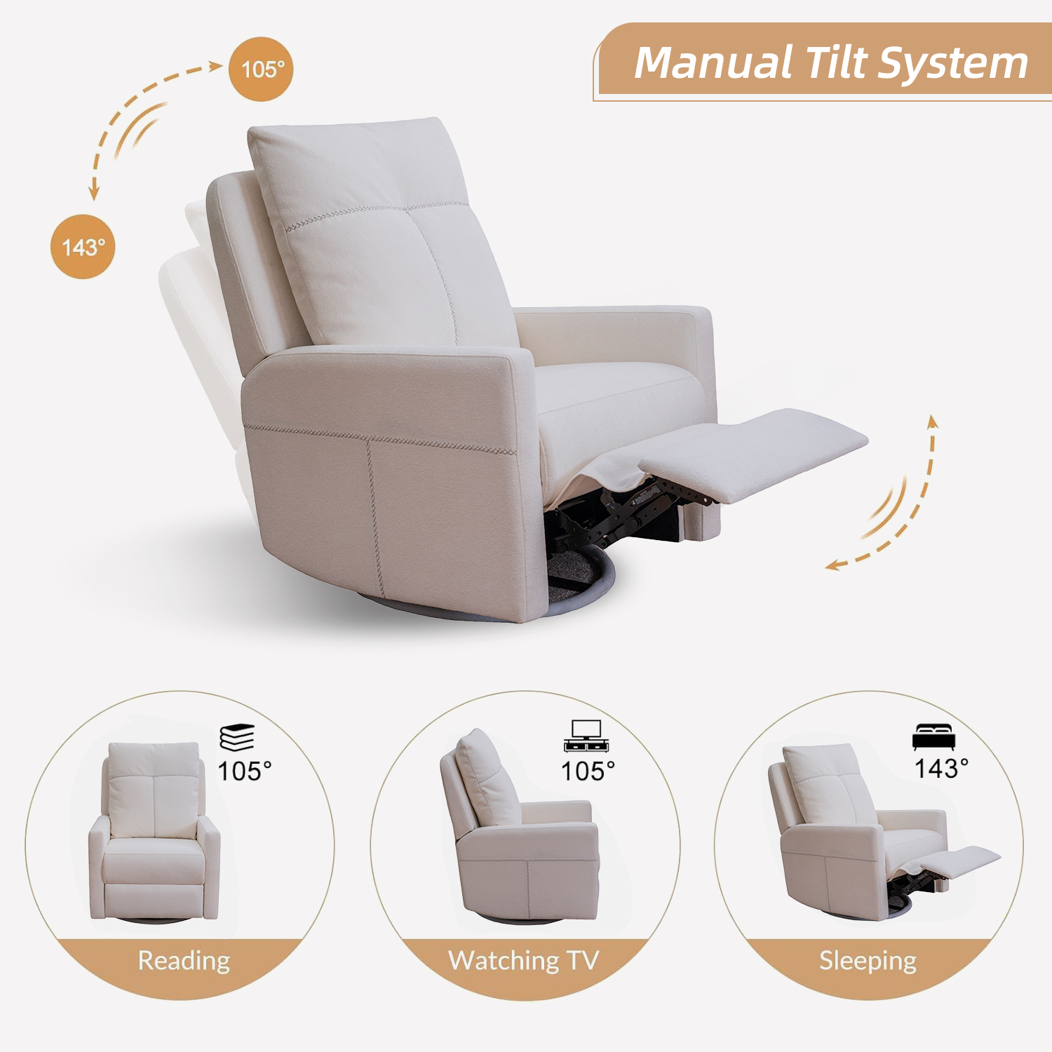 Swivel Glider Recliner Chair M - Baby Nursery Glider Chair review and price