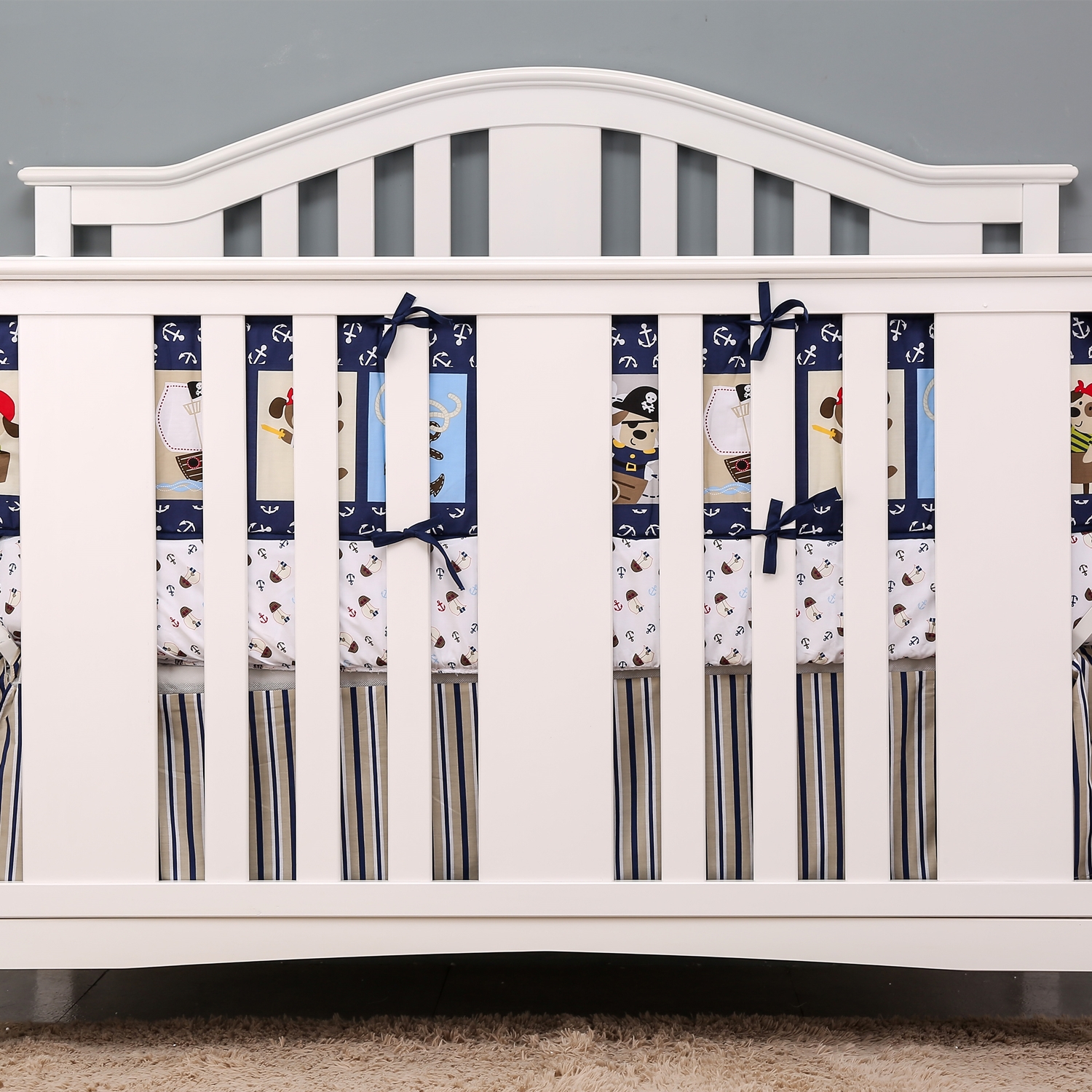 7Pcs Cartoon Baby Crib Bedding - Baby Nursery Bedding Sets review and price