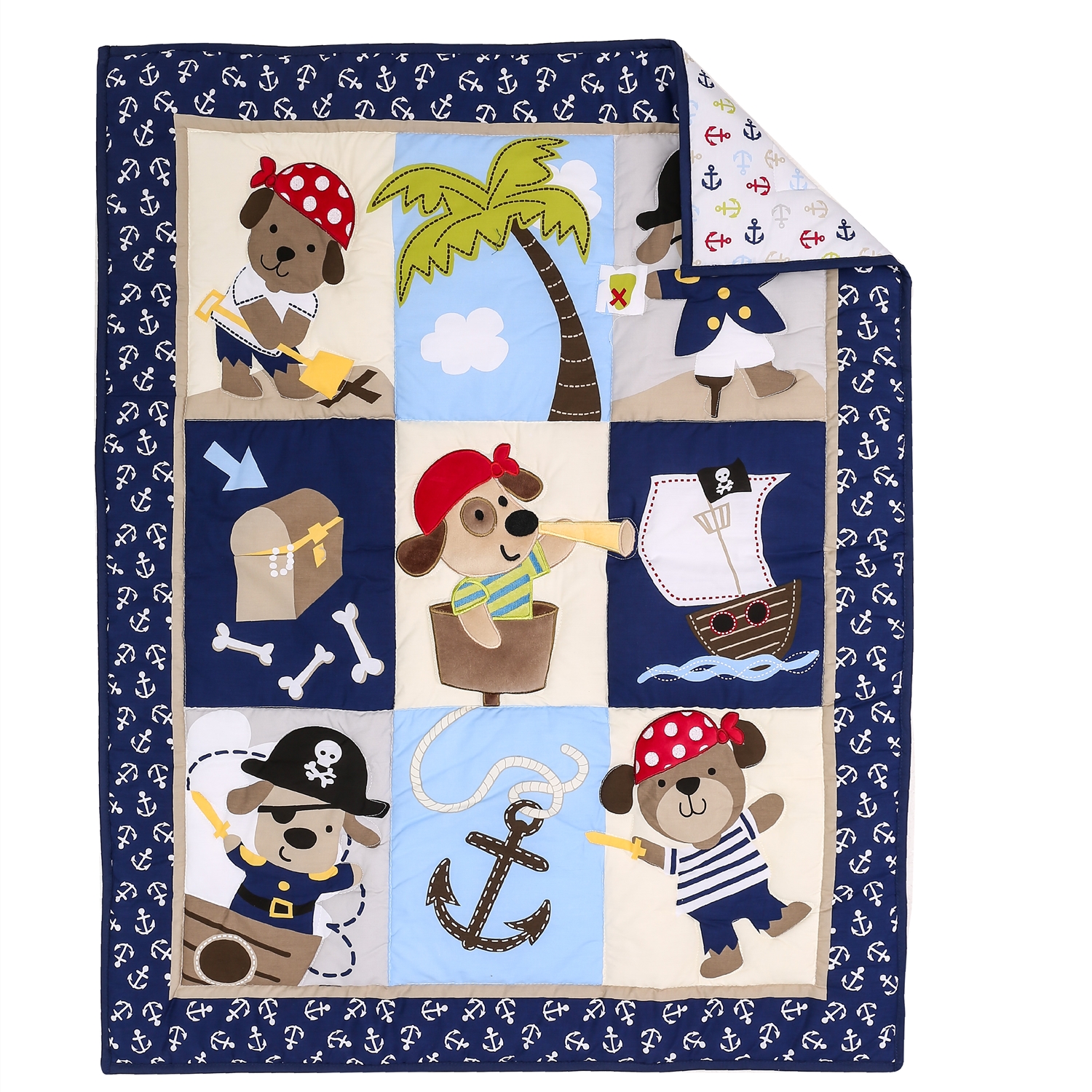 7Pcs Cartoon Baby Crib Bedding - Baby Nursery Bedding Sets review and price