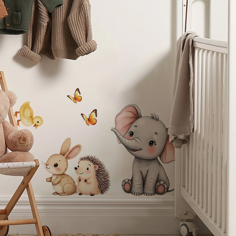 Cartoon Animal Wall Sticker -  - Baby Nursery Wall review and price