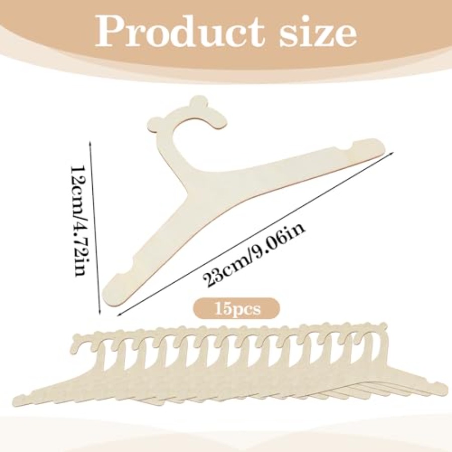 15 Pcs Wooden Baby Clothes Han - Baby Nursery Hangers review and price