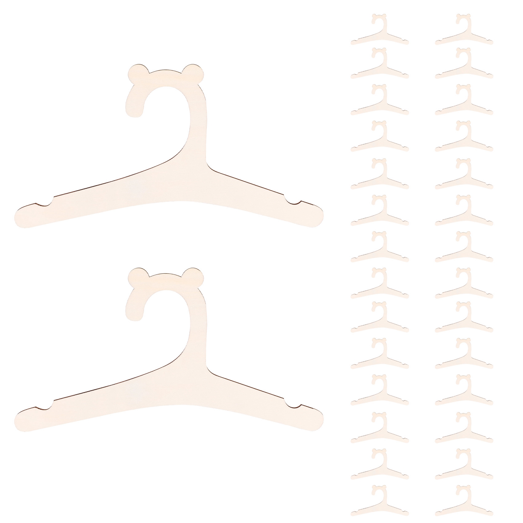 Y42A-30 Pcs Wooden Hanger For  - Baby Nursery Hangers review and price