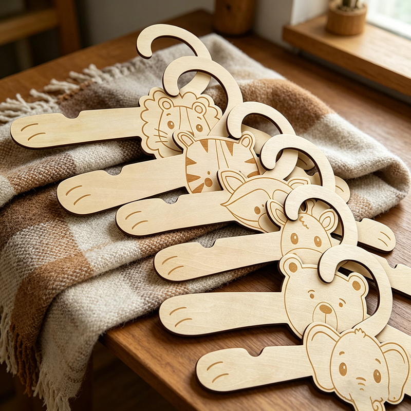 6pcs Jungle Animal Wooden Clot - Baby Nursery Hangers review and price