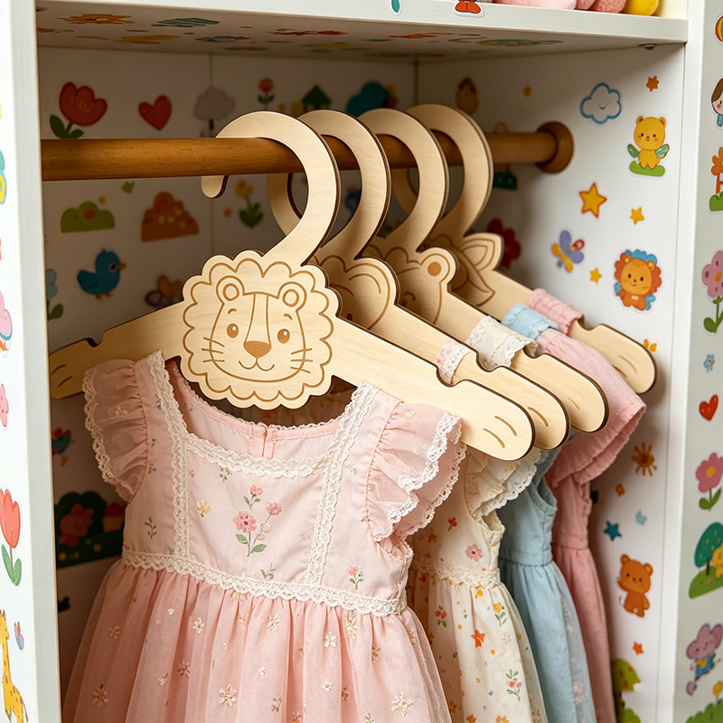 6pcs Jungle Animal Wooden Clot - Baby Nursery Hangers review and price