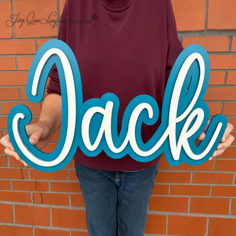 Custom Personalised Double lay - Baby Nursery Name Letters review and price