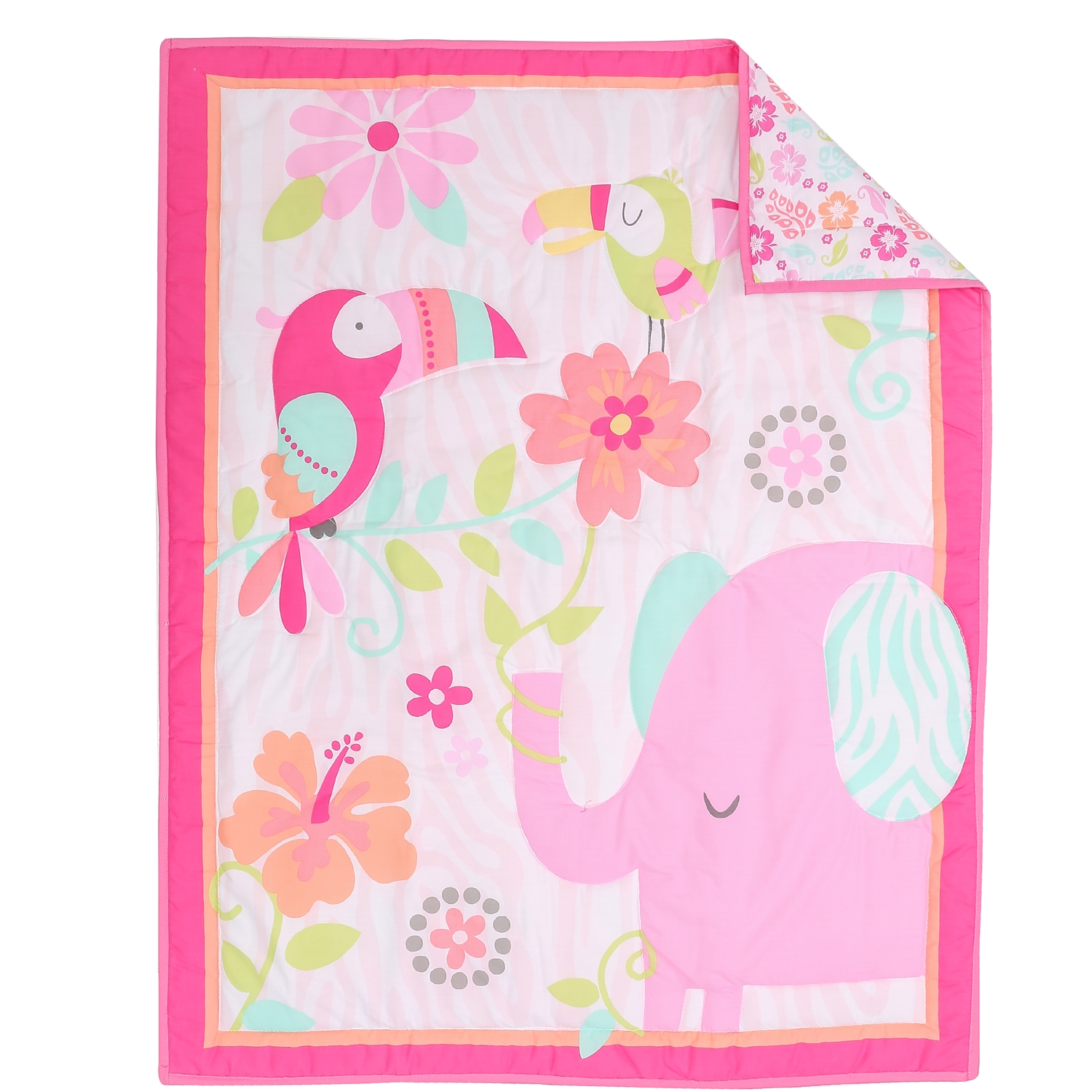 Pink Elephant Cot Baby Bedding - Baby Nursery Bedding Sets review and price