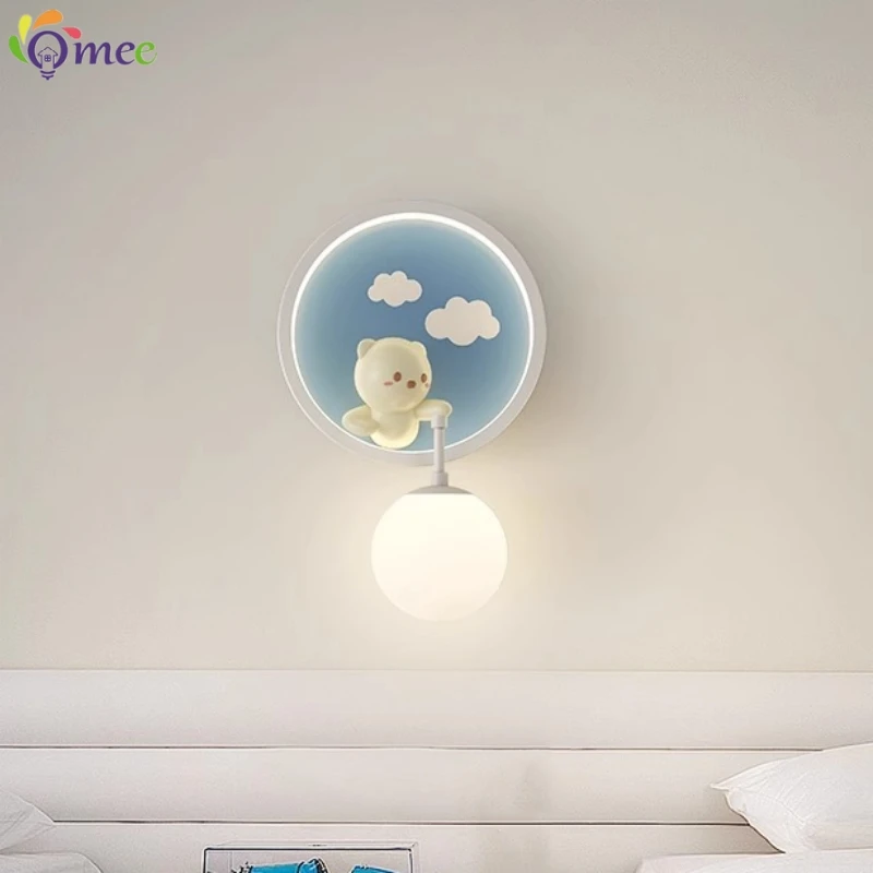 Cute Girl Wall Lamps LED Pink  - Baby Nursery Yellow Walls review and price