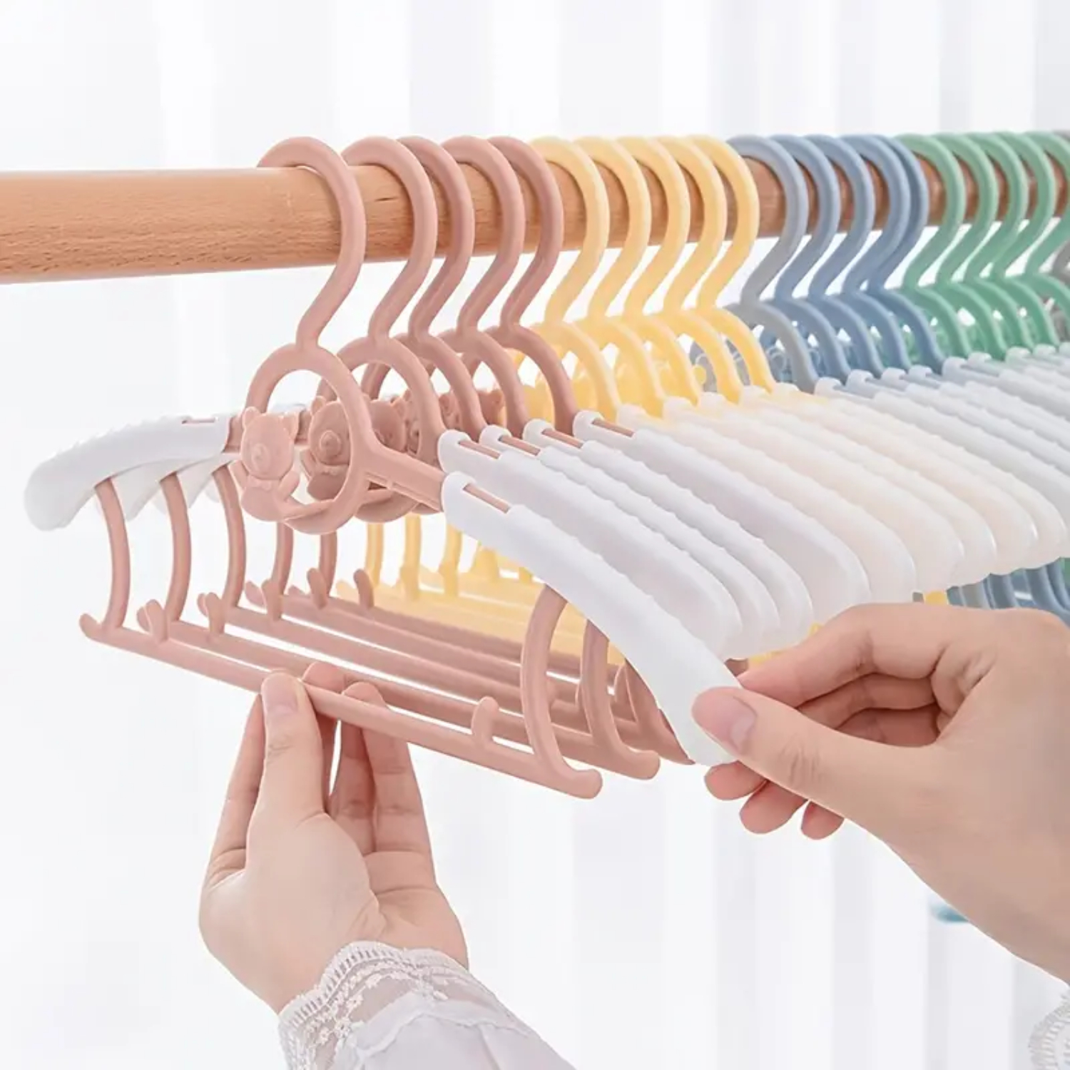 Adorable Non-Slip Set of 5 Sli - Baby Nursery Hangers review and price