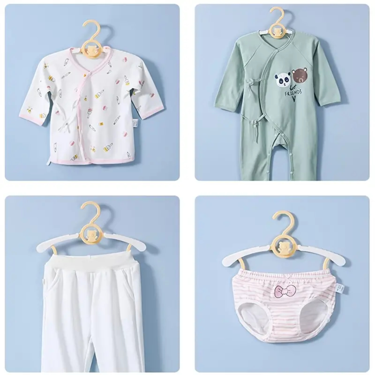 Adorable Non-Slip Set of 5 Sli - Baby Nursery Hangers review and price