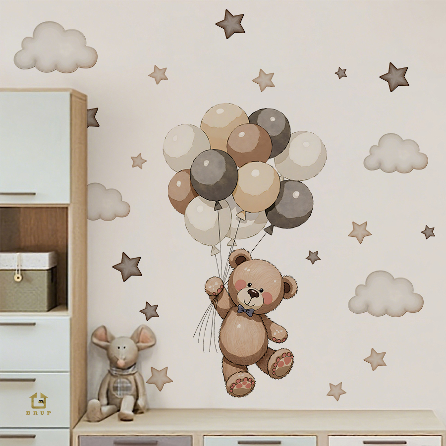 Adorable Teddy Bear Wall Decal - Baby Nursery Wall review and price