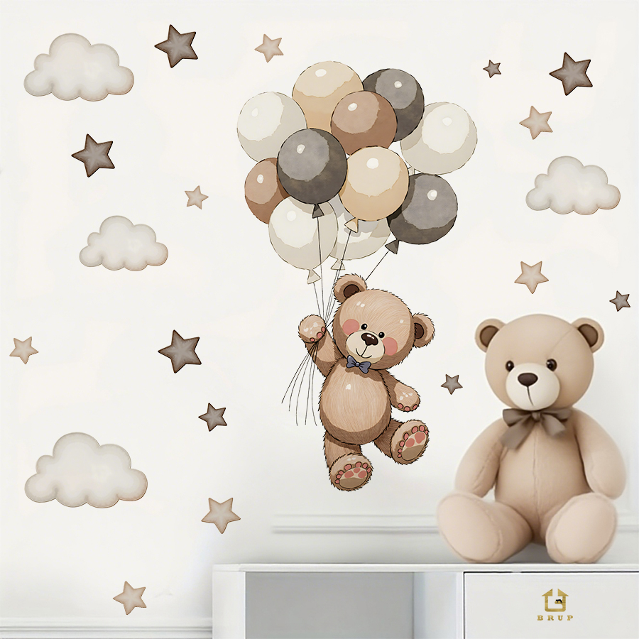 Adorable Teddy Bear Wall Decal - Baby Nursery Wall review and price