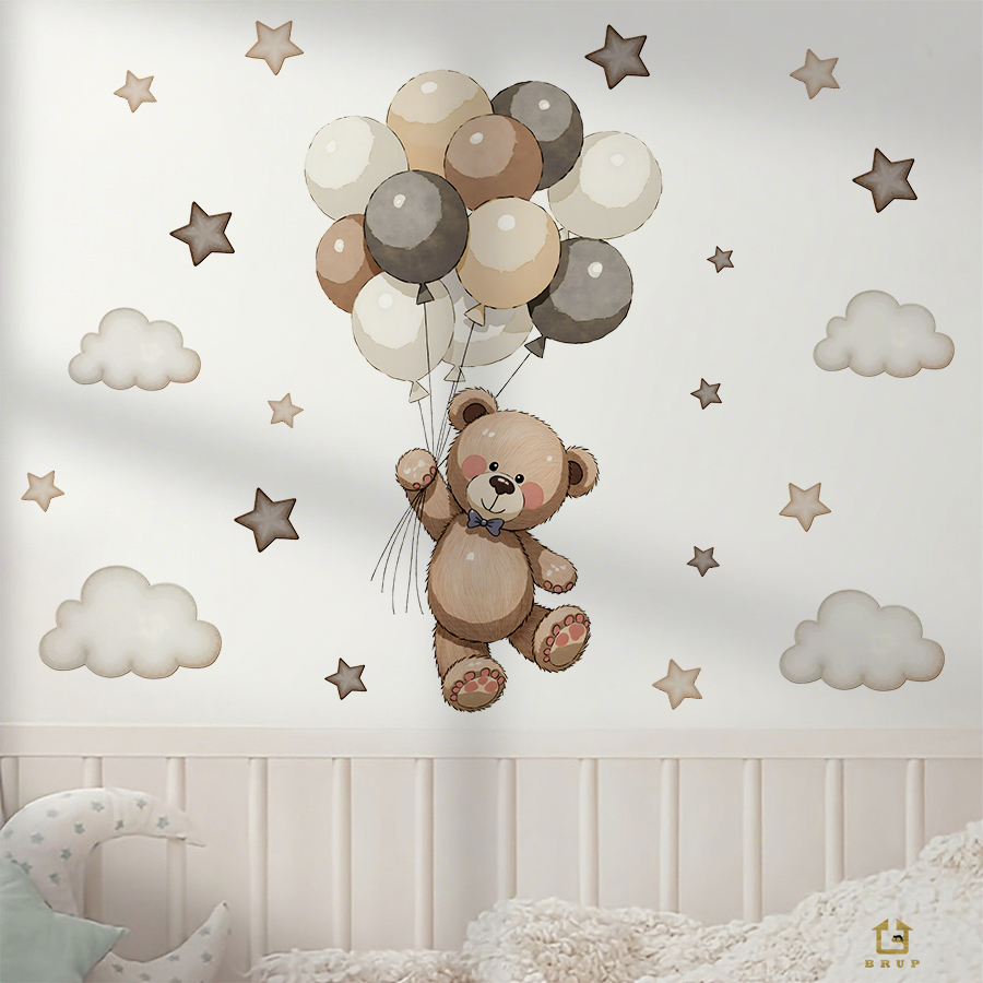 Adorable Teddy Bear Wall Decal - Baby Nursery Wall review and price