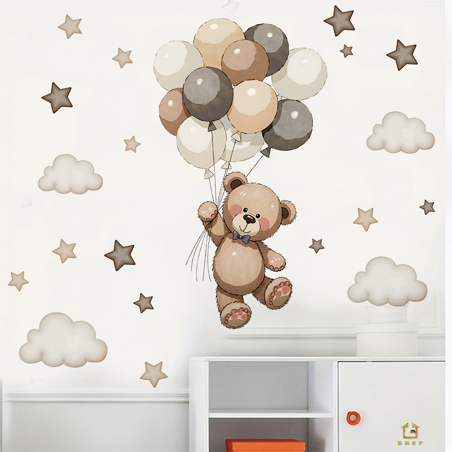 Adorable Teddy Bear Wall Decal - Baby Nursery Wall review and price