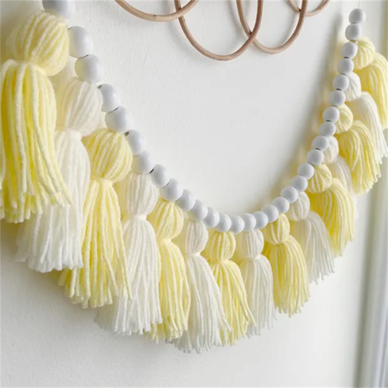 Yellow Boho Tassel Garlands Wa - Baby Nursery Yellow Walls review and price