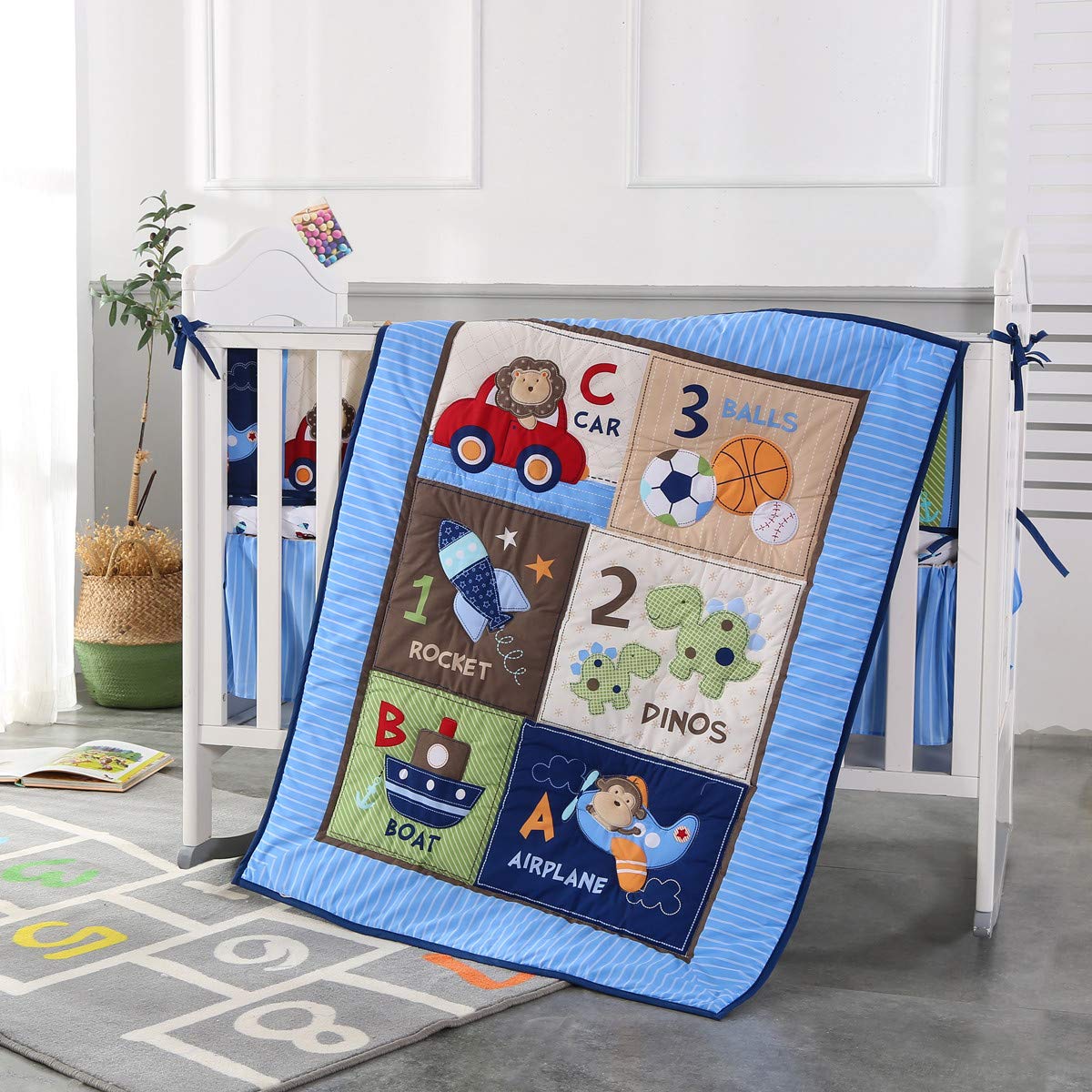 7Piece Crib Bedding Set Infant - Baby Nursery Bedding Sets review and price