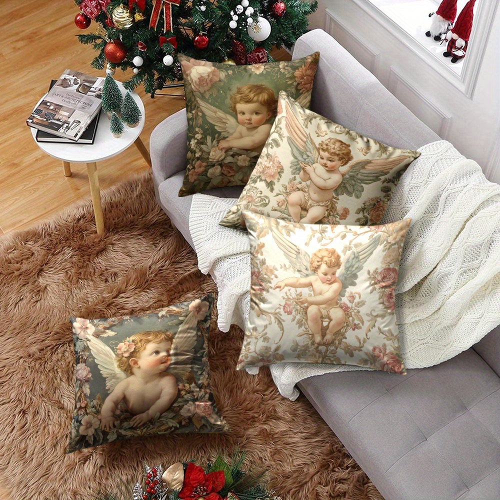 Printed Angel Floral Pillow Co - Baby Nursery Vintage Decor review and price